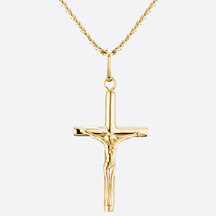 CRUCIFIX. | Kruisbeeld Hanger (Goud)