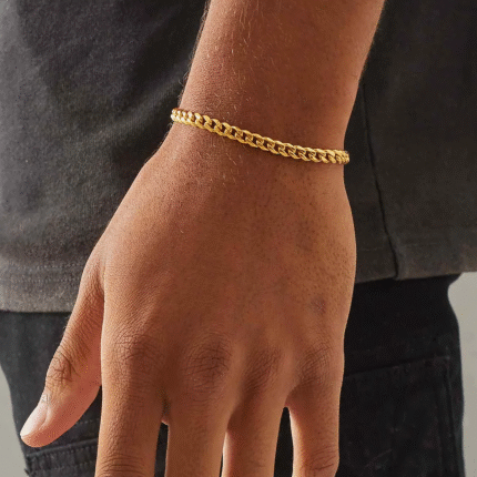 GRIBOX. | 6MM Cuban Link Armband (Goud)